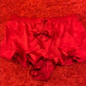 Read silky sleep shorts